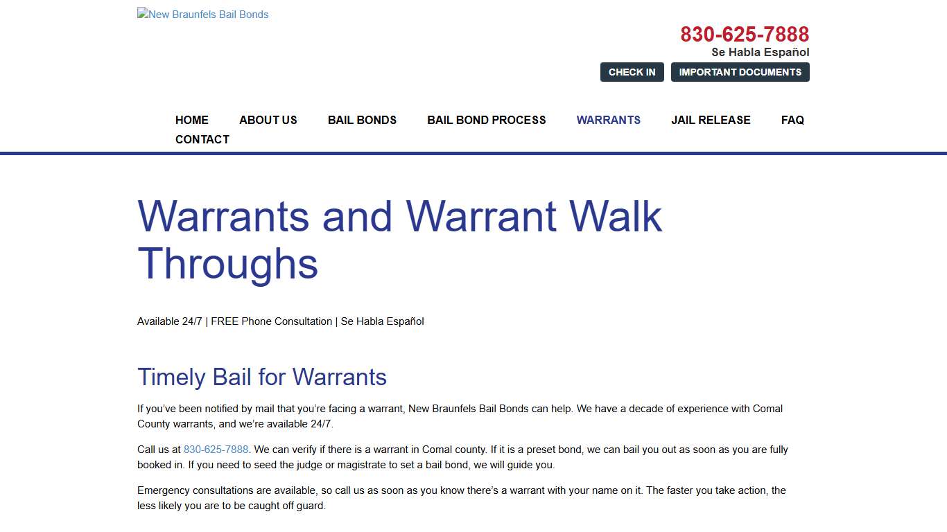 Warrant Walk Throughs | Arrest Warrants | New Braunfels, TX