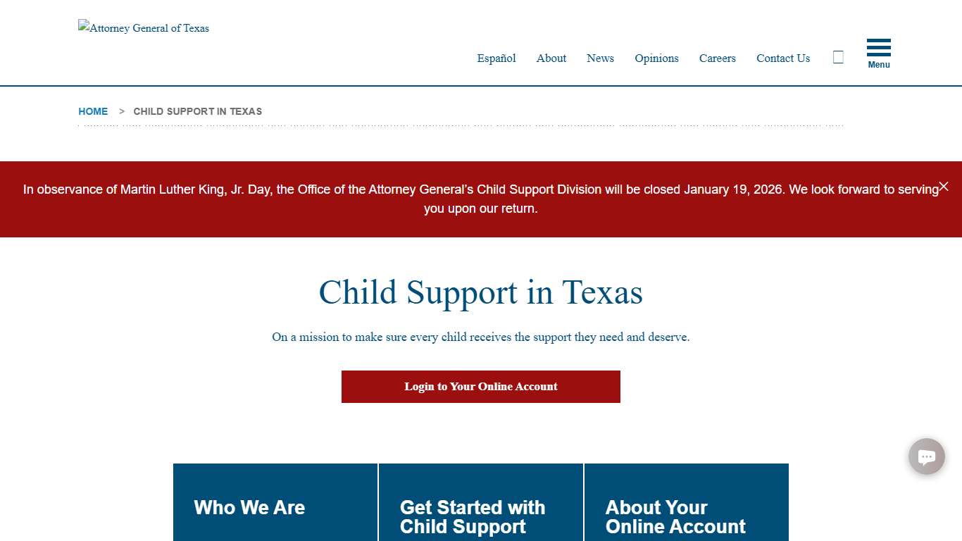 Child Support in Texas | Office of the Attorney General