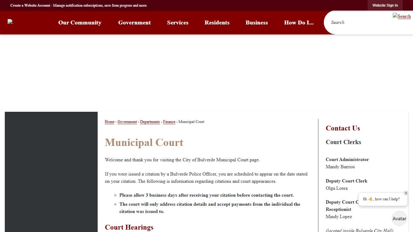 Municipal Court | Bulverde, TX - Official Website